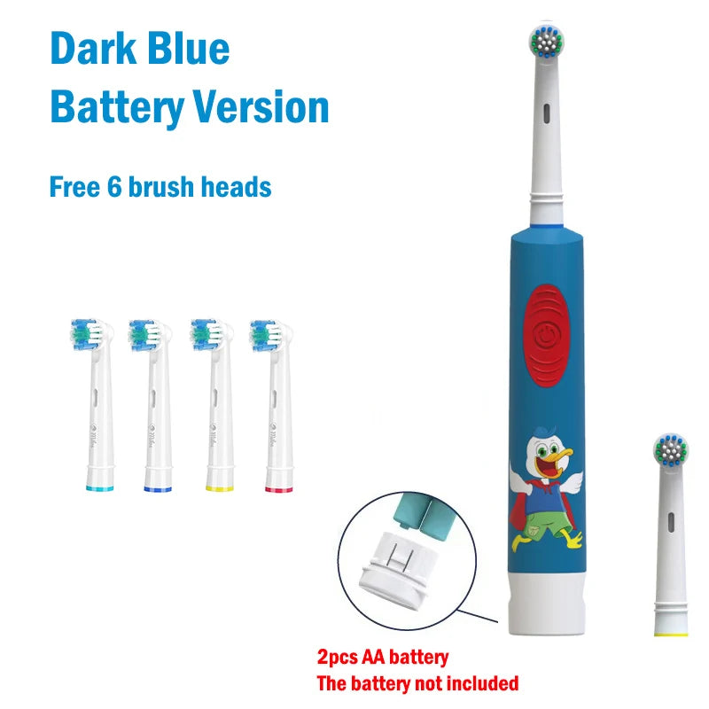 Colorful Cartoon toothbrush For Kids Age 3+