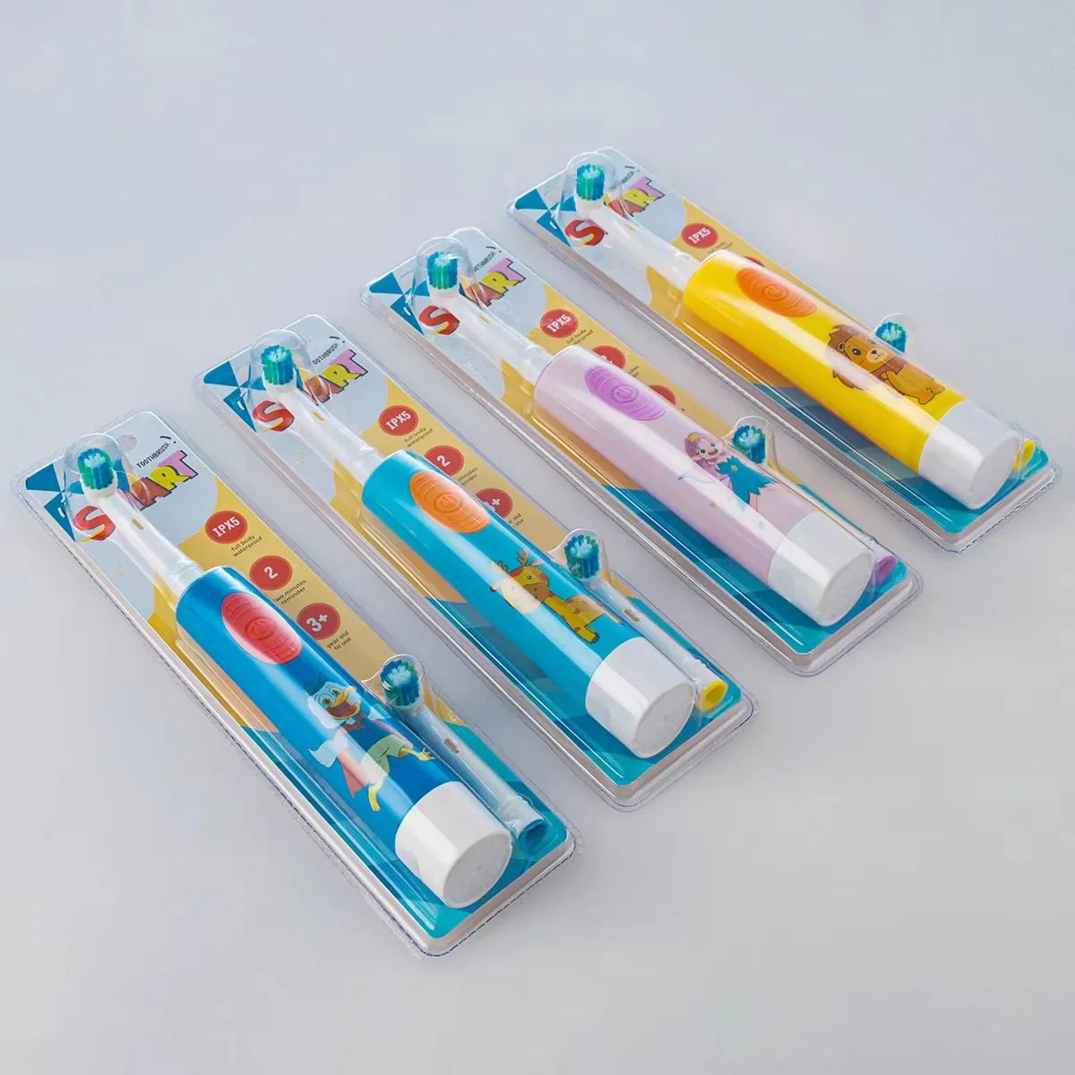 Colorful Cartoon toothbrush For Kids Age 3+