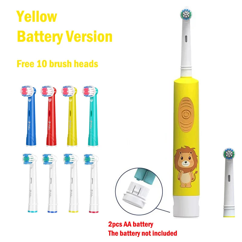 Colorful Cartoon toothbrush For Kids Age 3+