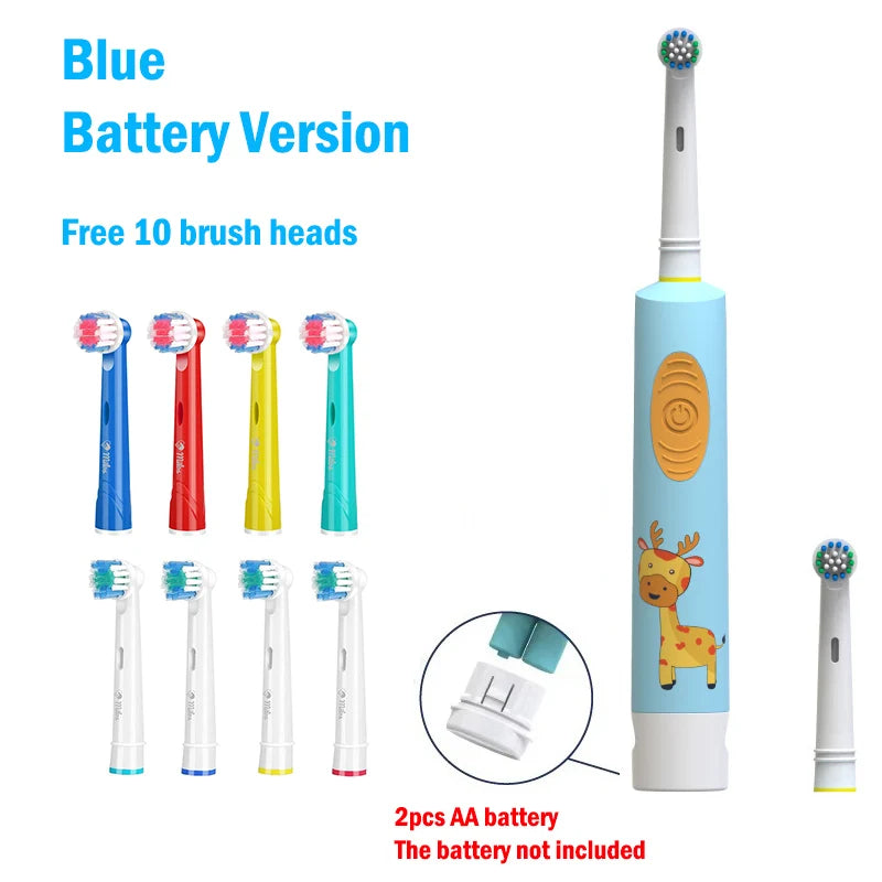 Colorful Cartoon toothbrush For Kids Age 3+