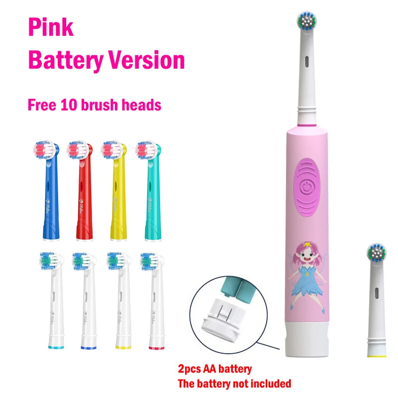 Colorful Cartoon toothbrush For Kids  Age 3+