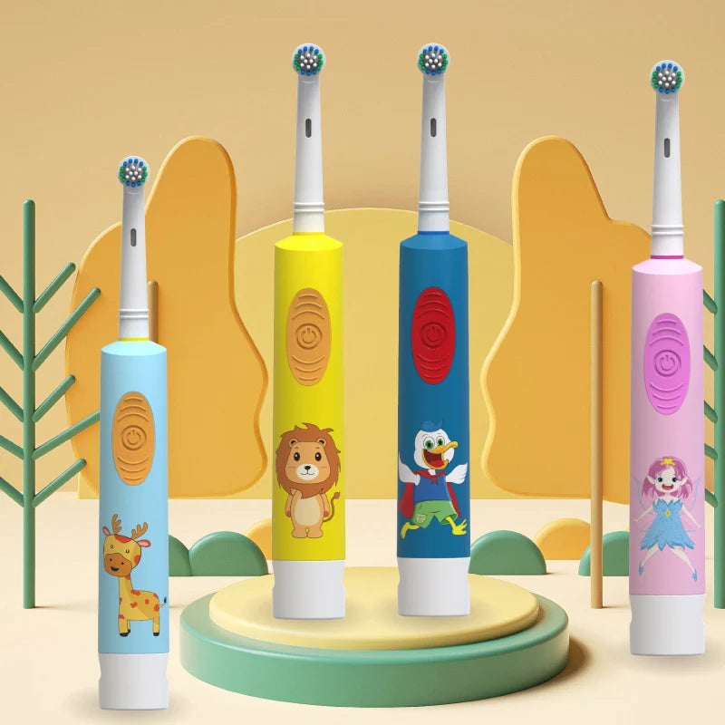 Colorful Cartoon toothbrush For Kids  Age 3+