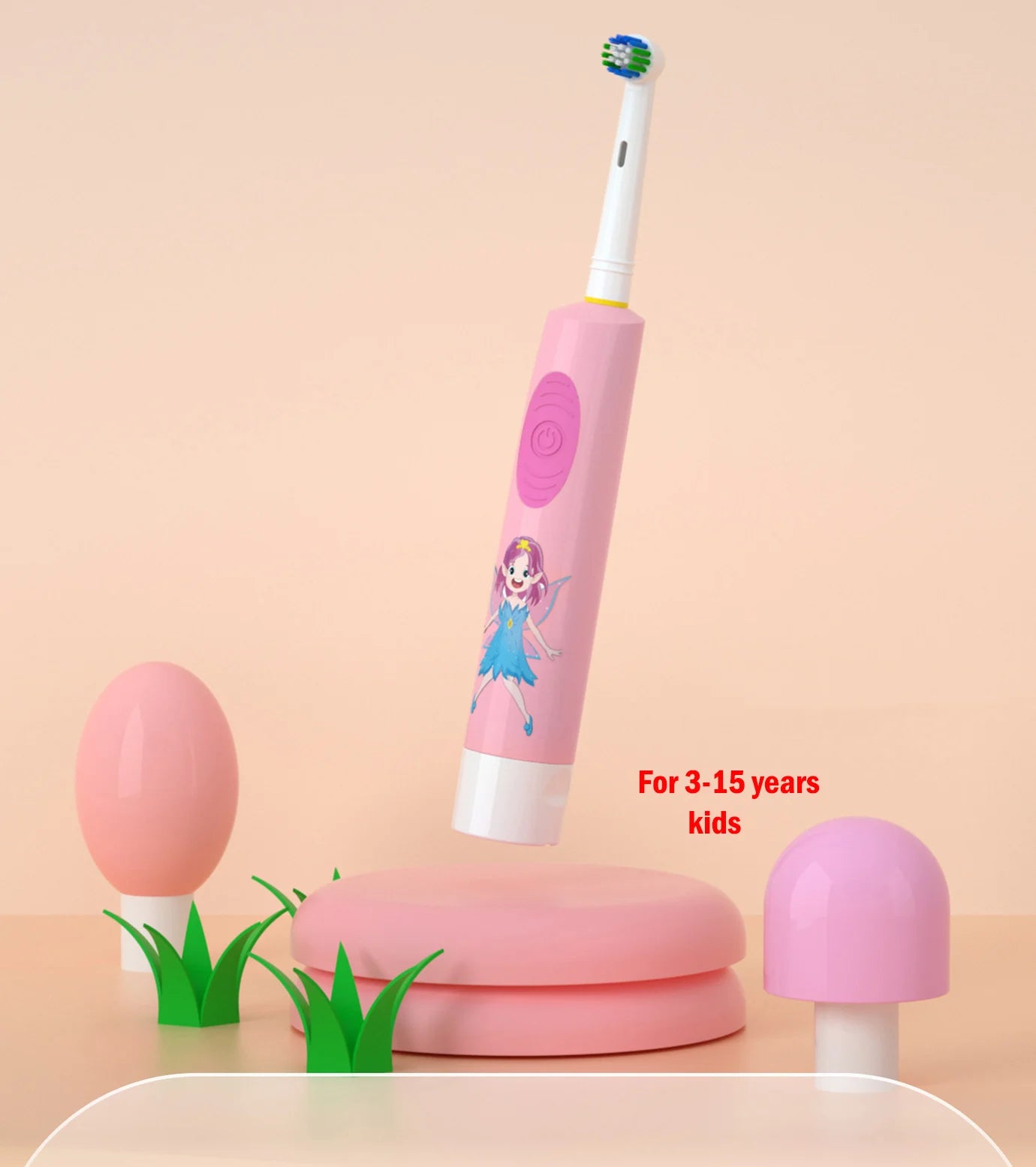 Colorful Cartoon toothbrush For Kids  Age 3+