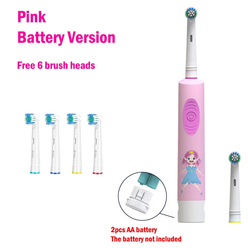 Colorful Cartoon toothbrush For Kids  Age 3+