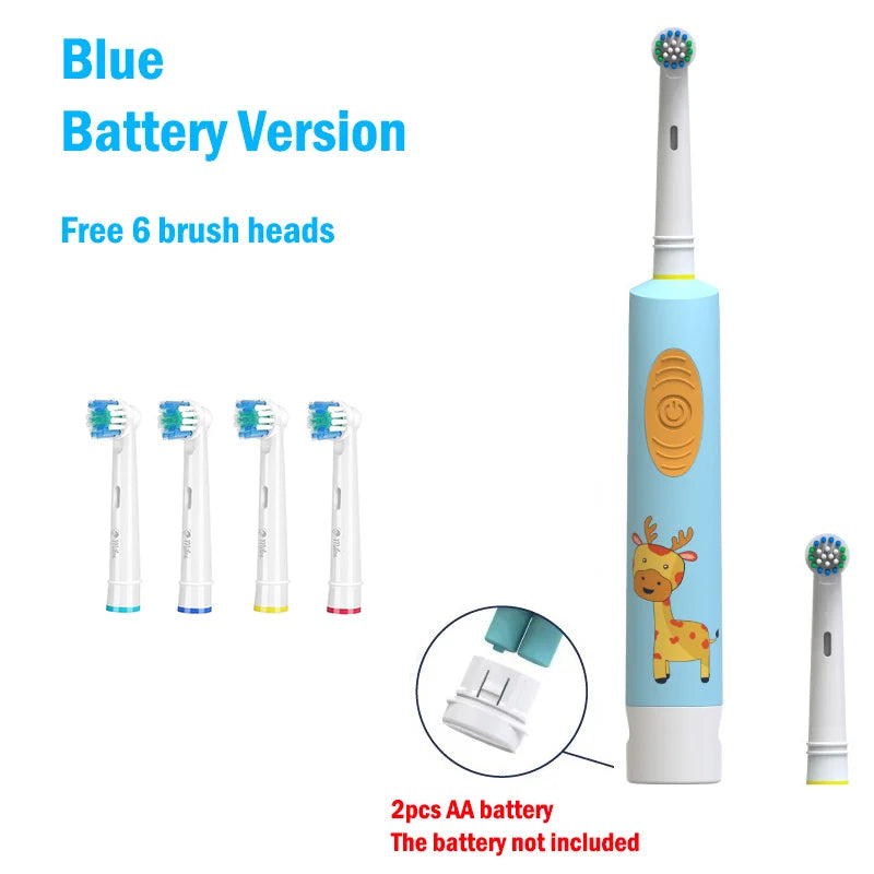 Colorful Cartoon toothbrush For Kids  Age 3+